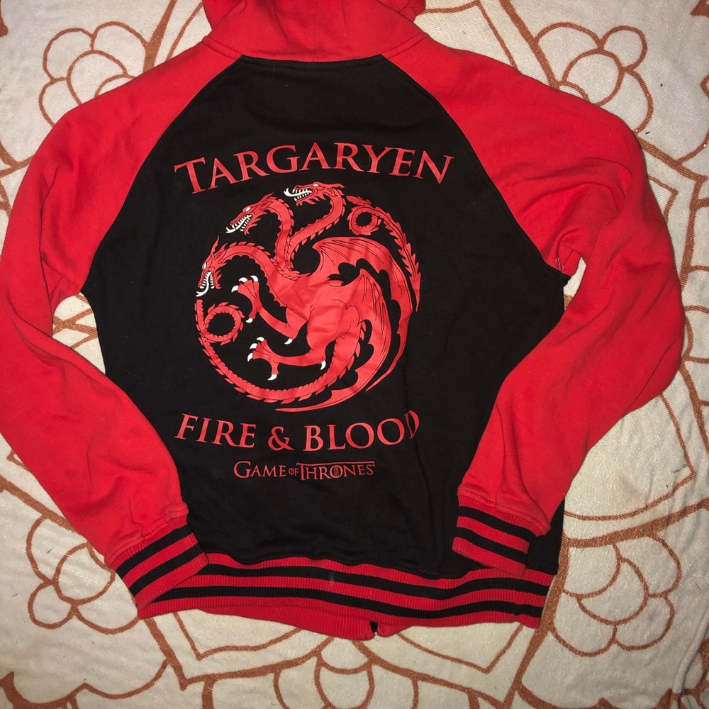 HBO Game of Thrones men’s zip up Targaryen jacket